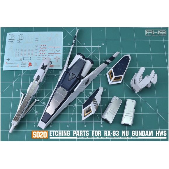 Madworks AW9 S20 Photo-Etch Metal Parts for RX-93 Nu Gundam RG 1/144 Model Kit | Galactic Toys & Collectibles