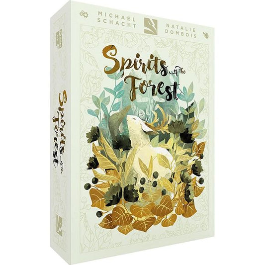 Once an age, a mythic wind lifts the veil between the spirit world and ours. Whimsical seraphs, drawn to the vigor of an ancient forest, descend through clouds to, once again, take up their centennial game. In Spirits of the Forest, players represent the four elements that nourish the forces of nature. Up to four players compete to acquire the most spirit symbols, as they score nature points for having the majority of each spirit. The winner is the player with the most nature points at the end of the game.