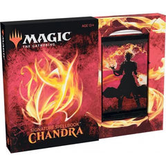 An amazing limited set, it contains 8 cards plus one bonus foil card, all featuring the powerful planeswalker Chandra Nalaar!