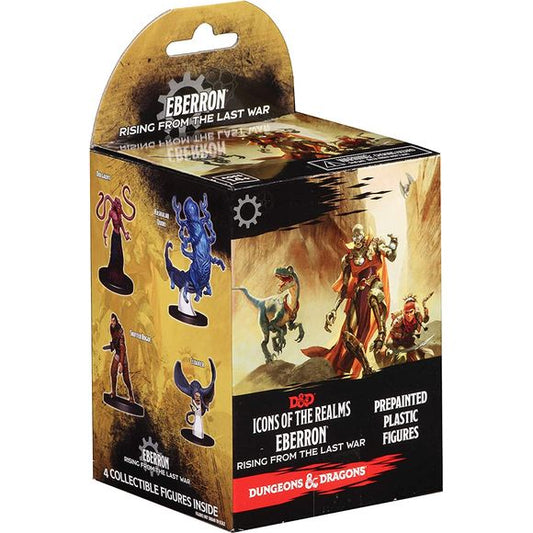 D&D Icons of the Realms: Eberron: Rising From the Last War features a number of exciting races and monsters from Eberron for players to add to their collections. Enter Eberron, a war-torn world filled with magic-fueled technology, airships and lightning trains, where noir-inspired mystery meets swashbuckling adventure. In this set, miniatures representing the new artificer class, along with miniatures of Shifters and Warforged are available for the first time. Other infamous characters from Eberron, includi