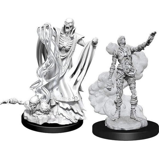 Dungeons & Dragons Nolzur’s Marvelous Miniatures come with highly-detailed figures, pre-primed with Acrylicos Vallejo primer and includes deep cuts for easier painting. The packaging of each different set will display the minis in a visible format.