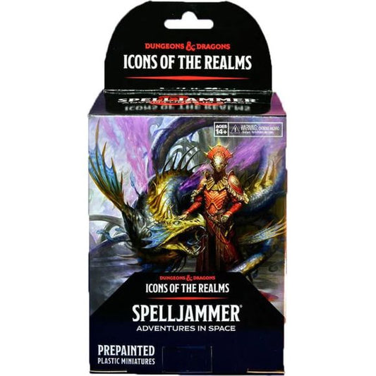 Set sail for the stars with with this booster box containing monsters and characters from Spelljammer : Adventures in Space! From Autognomes to Solar Dragons (and possibly a Giant Space Hamster), get ready to level up your space campaign!