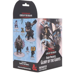One Standard Booster from the Glory of the Giants line containing 4 figures!
The 4 figure Booster will have 1 of the following configurations: 1 Large figure & 3 Medium/Small miniatures OR 4 Medium/Small miniatures.
Randomly assorted miniatures are pre-painted and pre-assembled.
The latest line of pre-painted miniatures. Collect all 49 figures from Glory of the Giants.