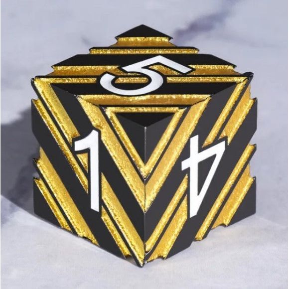 Galactic Dice Premium Dice Sets - Bumblebee Yellow & Black Set of 7 Dice with Tin | Galactic Toys & Collectibles