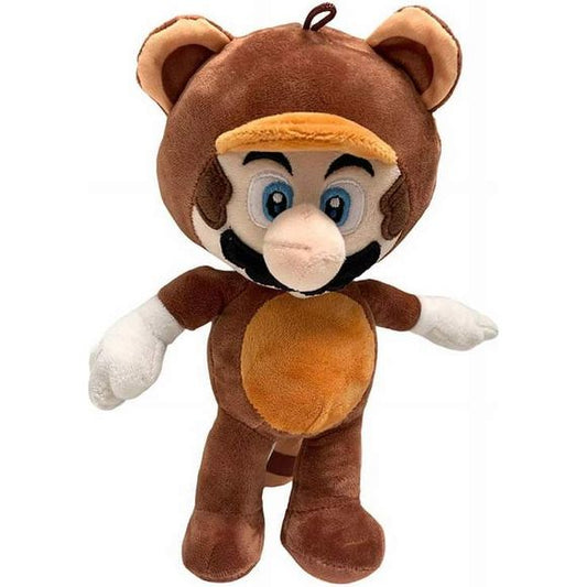 Introducing the Super Mario Tanooki Mario 12 Inch Stuffed Plush Toy Figure - the perfect addition to any Super Mario fan's collection! This adorable plush toy features Mario dressed in a charming Tanooki Raccoon costume, complete with stubby ears, a soft tail, and an adorable expression on his face. Measuring 12 inches tall, this plush toy is the perfect size for snuggling, displaying on a shelf, or taking on adventures in the Mushroom Kingdom. Made from soft and high-quality materials, this plush toy is su