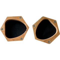 Galactic Toys Hexagonal Wooden Dice Tray - Cherry Wood