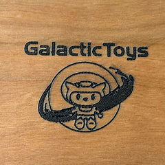Galactic Toys Hexagonal Wooden Dice Tray - Cherry Wood