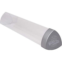 Holds One (1) Playmat
Unique Prism Shape won't roll off playing surface
Triangular tube design allows for easy reach in to get out playmat
Monster Logo on Cap
Durable Construction