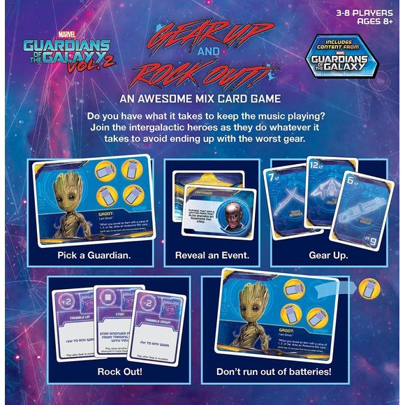 USAopoly Guardians of the Galaxy Volume 2 Playing Card Game | Galactic Toys & Collectibles