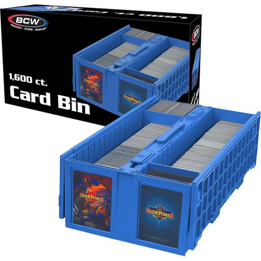 BCW Collectible Card Bin - 1600 ct. - Blue | Galactic Toys & Collectibles