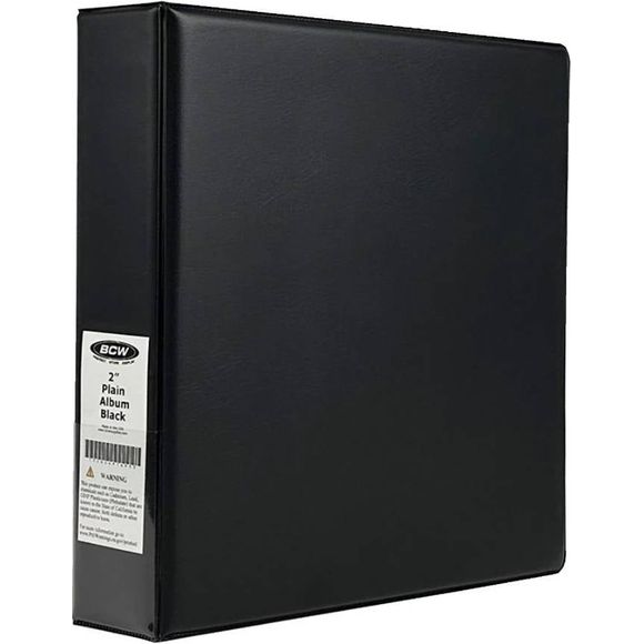 The BCW 2-inch Albums are designed for durability; this binder will last for years. The classic design is perfect for displaying your collection and safely storing your valuable cards.