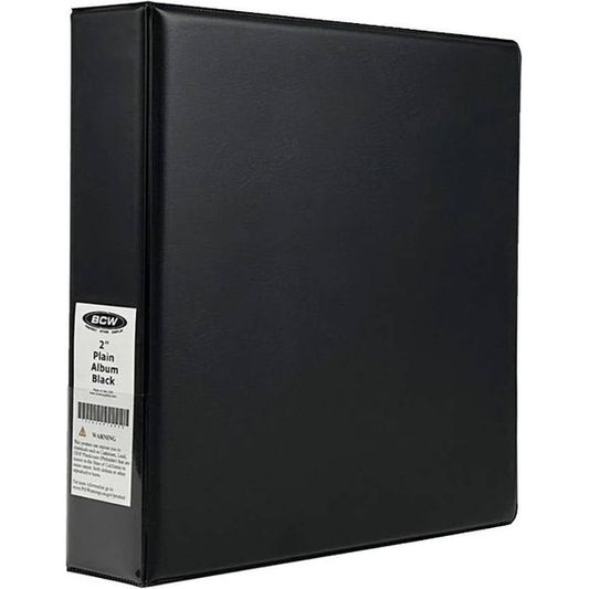 The BCW 2-inch Albums are designed for durability; this binder will last for years. The classic design is perfect for displaying your collection and safely storing your valuable cards.