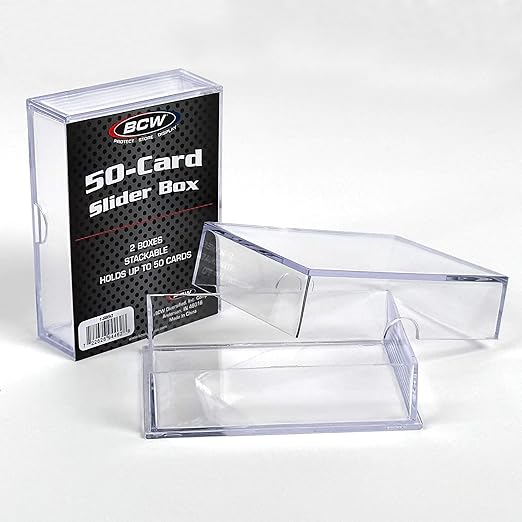 BCW 2-Piece Slider Box - 50 Card (2-Pack) | Galactic Toys & Collectibles