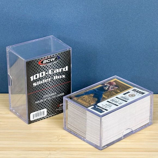 BCW 2-Piece Slider Box - 100 Card | Galactic Toys & Collectibles