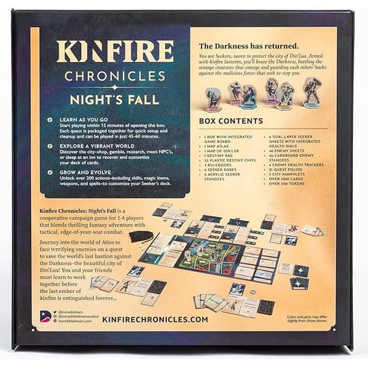 Incredible Dream: Kinfire Chronicles: Night's Fall 2nd Printing- Board Game