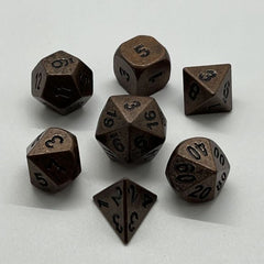 Galactic Dice Premium Dice Sets - NF Dice Bronze & Black (Ver 35) Set of 7 Dice with Tin