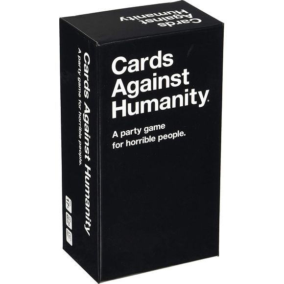 Cards Against Humanity is a party game for horrible people. Each round, one player asks a question from a black card, and everyone else answers with their funniest white card.
Now version 2.0 with over 150 new cards.
Expanded to 600 cards (50 more than before).
This is the main game. Buy this first.
America’s #1 gerbil coffin.