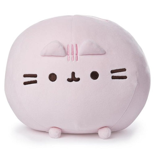 Pusheen brings brightness and chuckles to millions of followers in her rapidly growing online fan base. The new Squisheen collection has uniquely elastic fabric that makes her extra squishy inside and super soft outside! This 11" pastel pink Squisheen log features Pusheen's signature smile and a new shape ready for squishing! Plush material is surface washable and suitable for ages one (1) and up.
