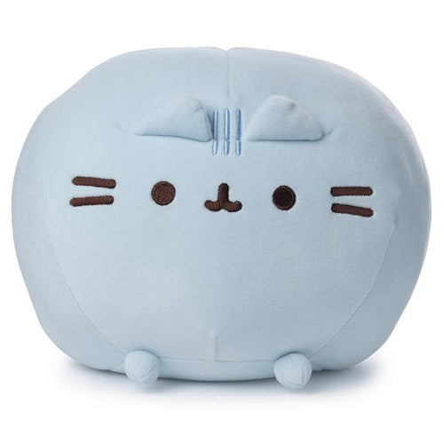 Pusheen brings brightness and chuckles to millions of followers in her rapidly growing online fan base. The new Squisheen collection has uniquely elastic fabric that makes her extra squishy inside and super soft outside! This 11" pastel blue Squisheen log features Pusheen's signature smile and a new shape ready for squishing! Plush material is surface washable and suitable for ages one (1) and up.