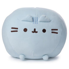 Pusheen brings brightness and chuckles to millions of followers in her rapidly growing online fan base. The new Squisheen collection has uniquely elastic fabric that makes her extra squishy inside and super soft outside! This 11" pastel blue Squisheen log features Pusheen's signature smile and a new shape ready for squishing! Plush material is surface washable and suitable for ages one (1) and up.