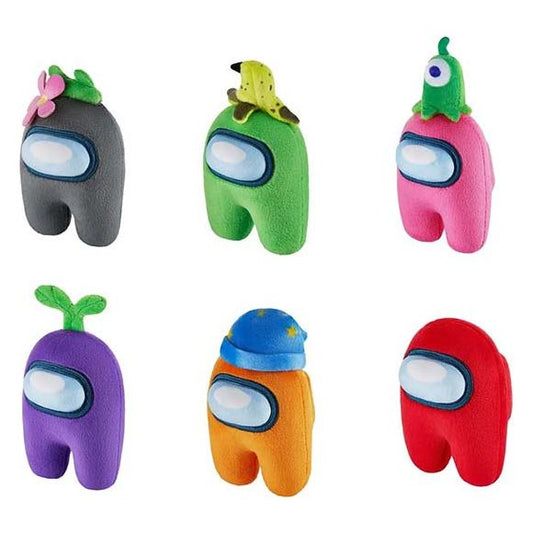 Among us taking the world by storm. One of the top, most downloaded games in the world! Collectable plush from the popular online game Among Us. Made from super soft fabric, this is the perfect cuddly version of the popular characters. 6 characters to collect (each sold separately and randomly).