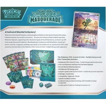 (PREORDER MAY 2024) Pokemon Scarlet and Violet 6 Twilight Masquerade Elite Trainer Box