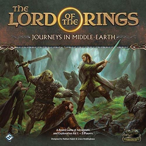 Embark on your own adventures in J.R.R. Tolkien’s iconic world with the Lord of the Rings: journeys in Middle-earth, a fully cooperative, app-supported board game for one to five players! You'll battle villainous foes, make courageous choices, and strike a blow against the evil that threatens the land—all as part of a thrilling campaign that leads you across the storied hills and dales of Middle-earth