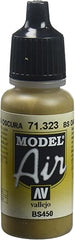 Model Air acrylic colors are developed especially for airbrush techniques, with very finely ground pigments. They contain an acrylic resin with properties of extreme resistance and durability. The adhesion of Model Air to resin models, plastics, steel and white metal is extraordinary.

Model Air colors come in a 17 ml. bottle with dropper.