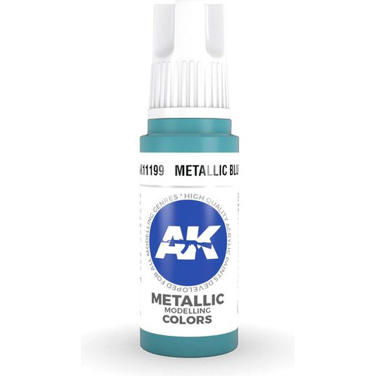 AK Interactive 3rd Gen Acrylic Metallic Blue 17ml | Galactic Toys & Collectibles