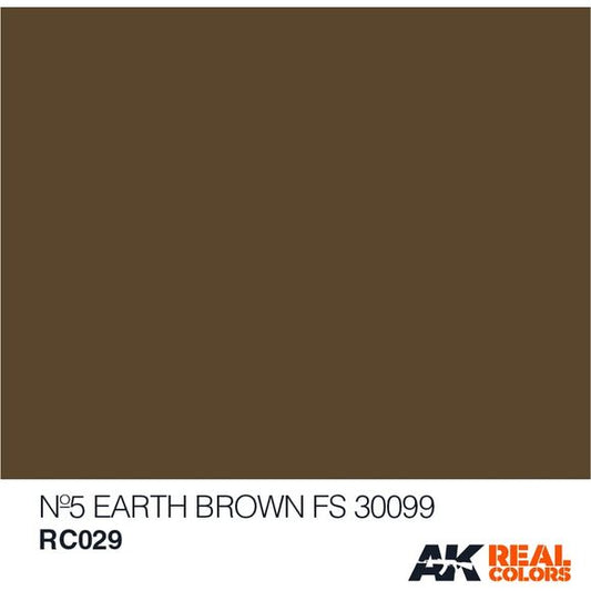 AK Interactive AFV Real Color RC029 Earth Brown FS30099 10ml Hobby Paint