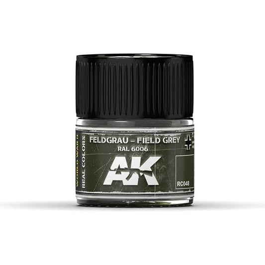 AK Interactive AFV Real Color RC048 Field Grey RAL6006 10ml Hobby Paint | Galactic Toys & Collectibles