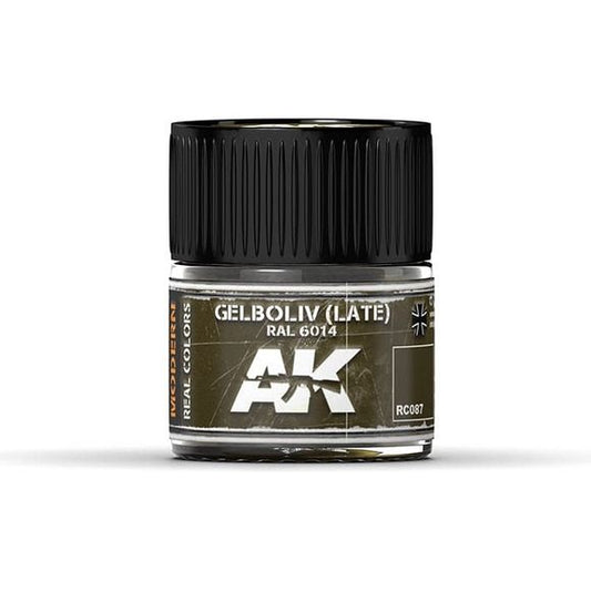 AK Interactive AFV RC087 Gelboliv (Late) RAL 6014 10ml Acrylic Hobby Paint | Galactic Toys & Collectibles