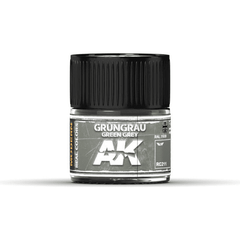 AK Interactive Real Color GrunGrau Green Grey 10ML Acrylic Hobby Paint Bottle | Galactic Toys & Collectibles