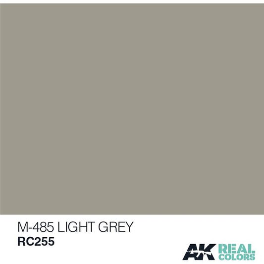 AK Interactive Real Color M-485 Light Grey 10ML Acrylic Hobby Paint Bottle | Galactic Toys & Collectibles