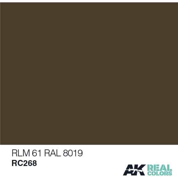 AK Interactive Real Color RLM 61/ RAL 8019 10ML Acrylic Hobby Paint Bottle | Galactic Toys & Collectibles