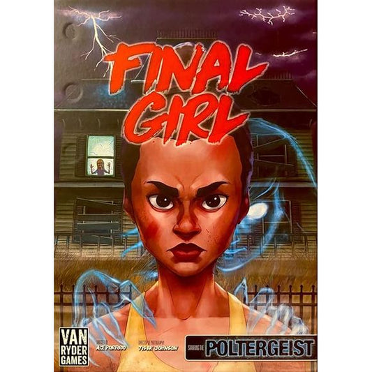 IMPORTANT: This Feature Film box is not playable by itself and requires you to also own the Core Box.
When a family moves into infamous Creech Manor, their little girl Carolyn begins noticing supernatural phenomena. Produced by A.J. Porfirio, this Feature Film box has a killer of a different kind! Can the babysitter turned savior find Carolyn and get out before it`s too late? Requires the Final Girl: Core Box to play.