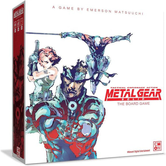 A mysterious base. Prototype technology. Conspiracies within conspiracies. It’s hard to know who to trust, but there’s a job that needs to be done. And it’s up to Snake and his crew to do it.

Metal Gear Solid: The Board Game puts players in the role of their favorite characters from the video game franchise. Across connected missions, they’ll have to infiltrate enemy territory and stealthily avoid patrols in order to accomplish missions and make it back out alive.