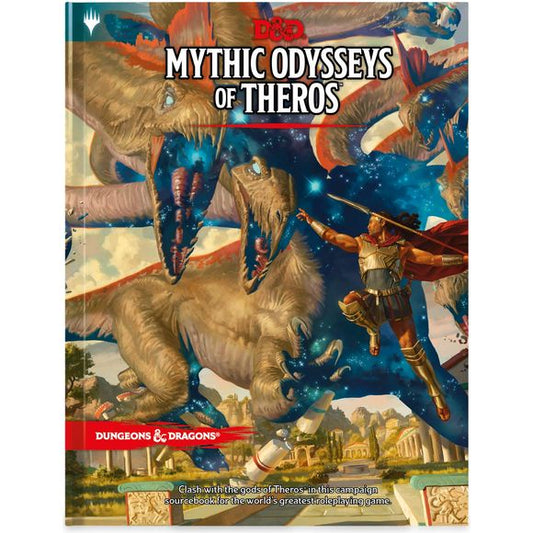 Play Dungeons & Dragons in the Magic: The Gathering world of Theros—a realm shaped by the wrath of gods and the deeds of heroes, where champions vie for immortal favor and a place among legends. Rise above the common throng with supernatural gifts, abilities that give you remarkable powers that set you on the path to legend. Explore Theros as a satyr or leonin—mythic cat-like heroes from Magic: The Gathering. Mythic Odysseys of Theros introduces these races to fifth edition D&D for the first time. Master ne