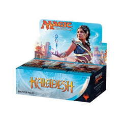 Welcome to Magic The Gathering's planet Kaladesh, Chandra's original homeworld, where machines, devices, automations & artifact creatures rule! Natural mages are rare and fire magic is outlawed. Fueld by aether, these artifact can beautiful or deadly, with always the Consul watching. Each booster pack contains 15 random cards from the master set.