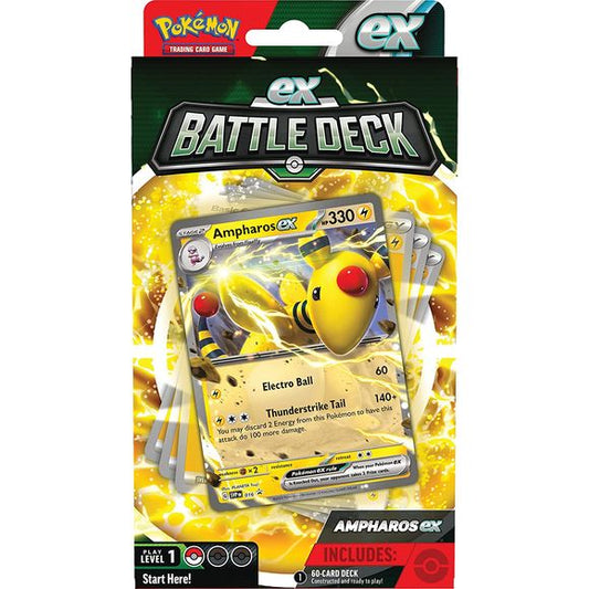 Pokémon TCG: Ampharos ex or Lucario ex Battle Deck (1 Random)