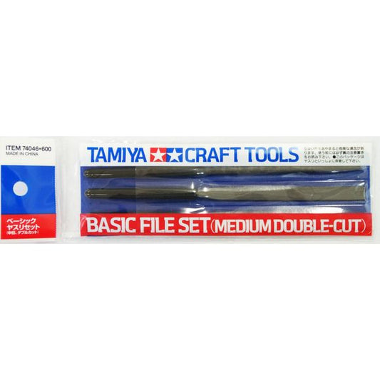 Tamiya 74046 Basic Sanding File Set Medium Double-Cut for Plastic Models and Craft Hobby | Galactic Toys & Collectibles