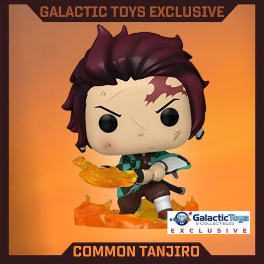 A Galactic Toys Exclusive Funko Pop! From Demon Slayer Tanjiro Breath of the Sun! Common only.